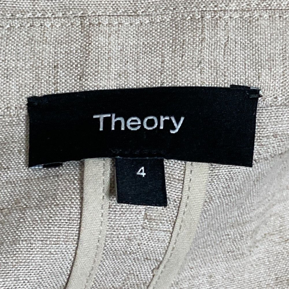 Theory Theory ECO SHARKSKIN DB BOY JKT Linen Jacket Natural Material Outerwear DUTY FREE for USA