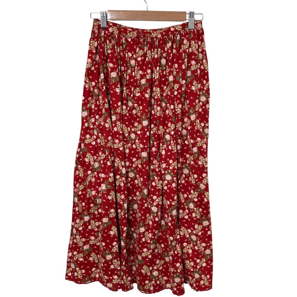 Other Other PINK HOUSE Flower Print Long Flare Skirt Cotton Skirts DUTY FREE for USA Size ONE SIZE - 2 Thumbnail