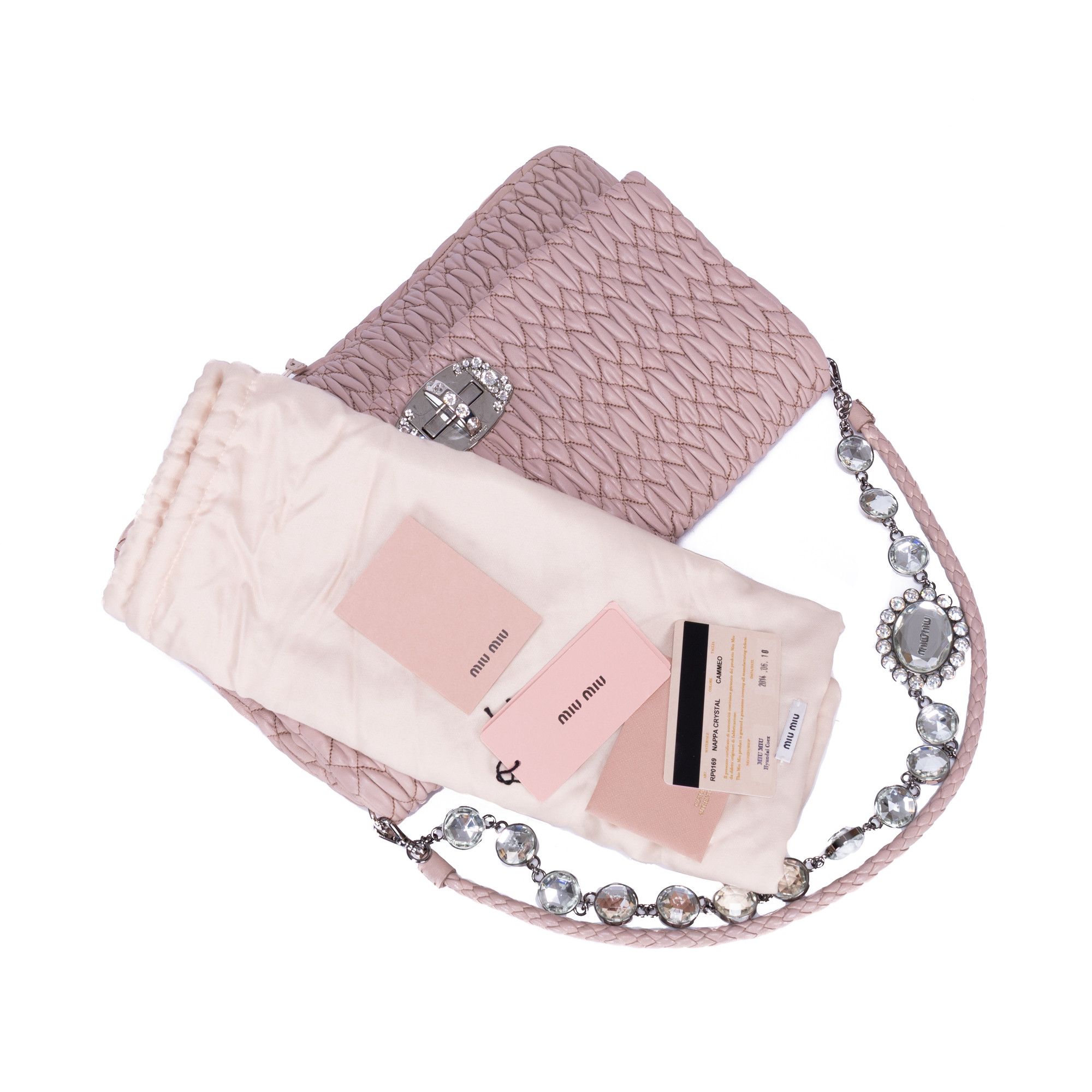 Miu Miu Crystal Cloque Size ONE SIZE - 11 Thumbnail