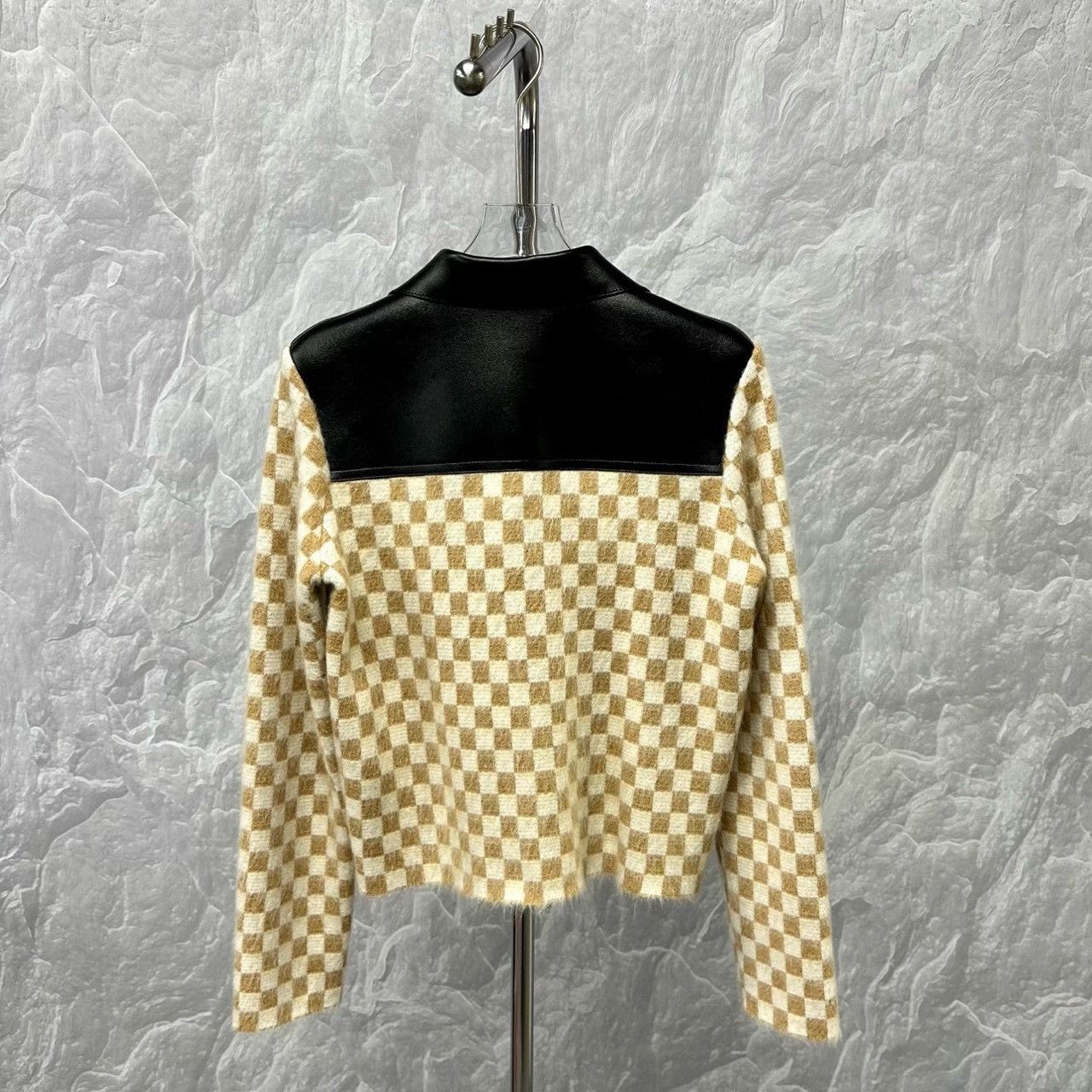 Louis Vuitton louis vuitton checkerboard leather wool jacket Size S / US 4 / IT 40 - 5 Thumbnail