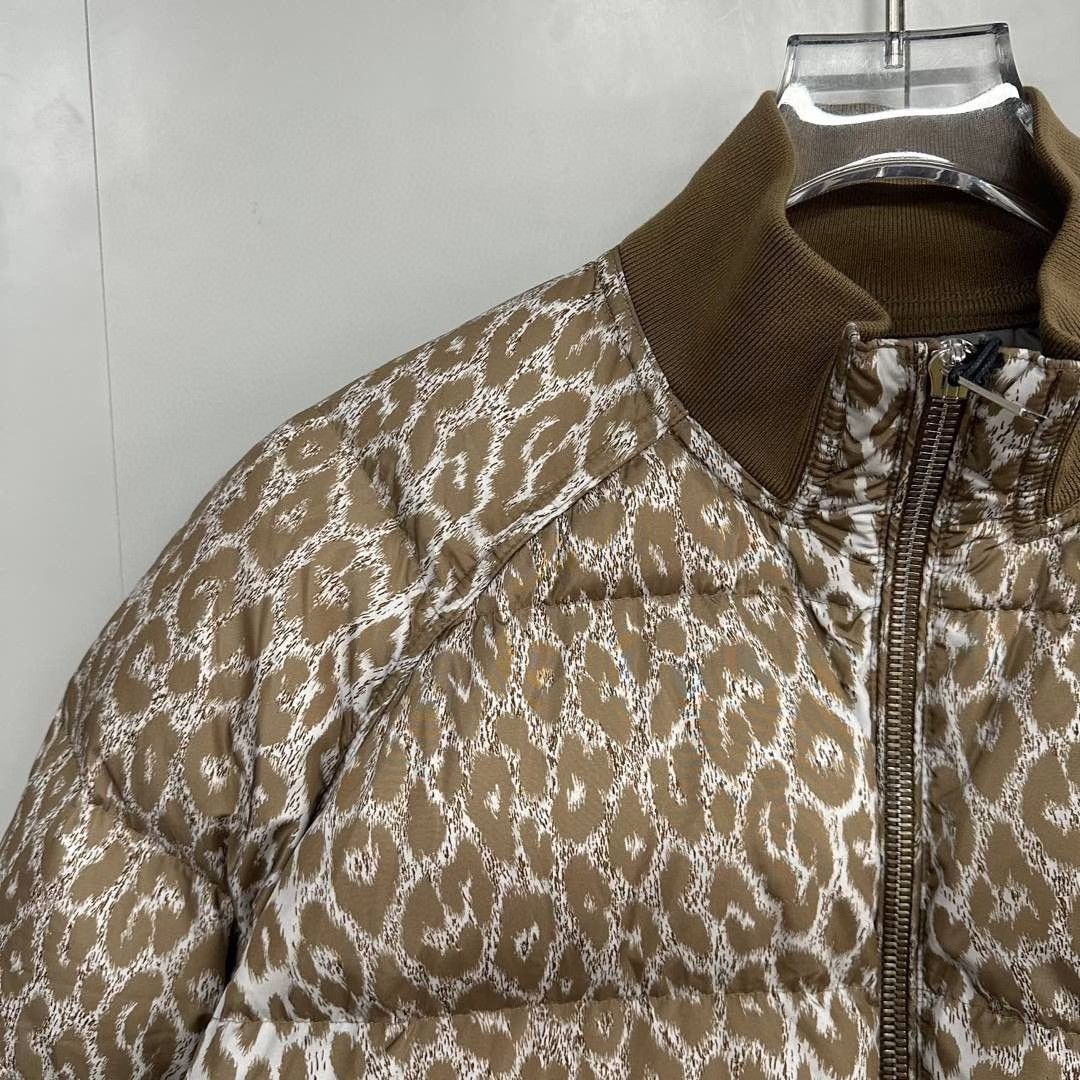 Dior new dior leopard print down jacket Size L / US 10 / IT 46 - 3 Thumbnail