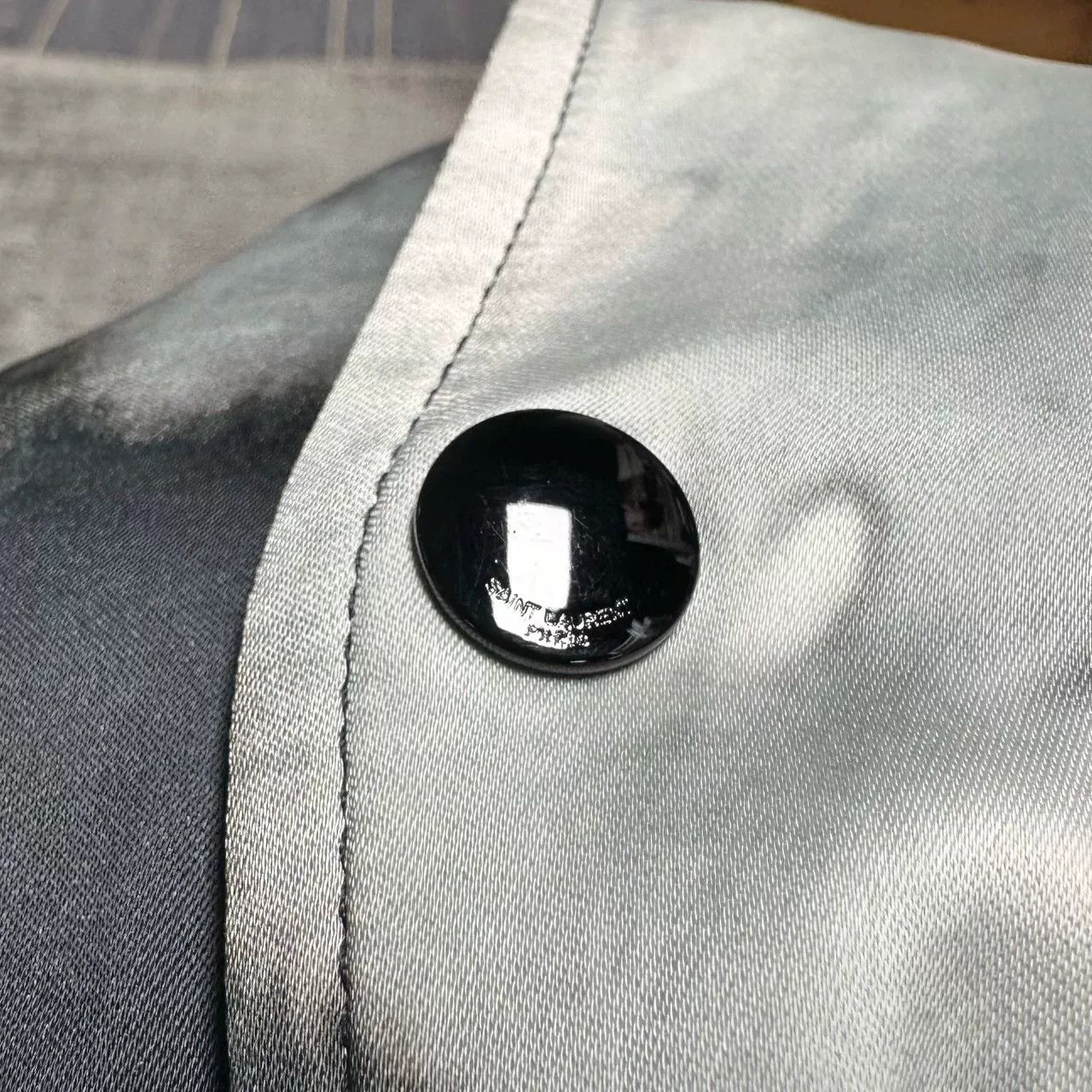 Saint Laurent Paris black and white tie-dye silk jacket Size US M / EU 48-50 / 2 - 5 Thumbnail