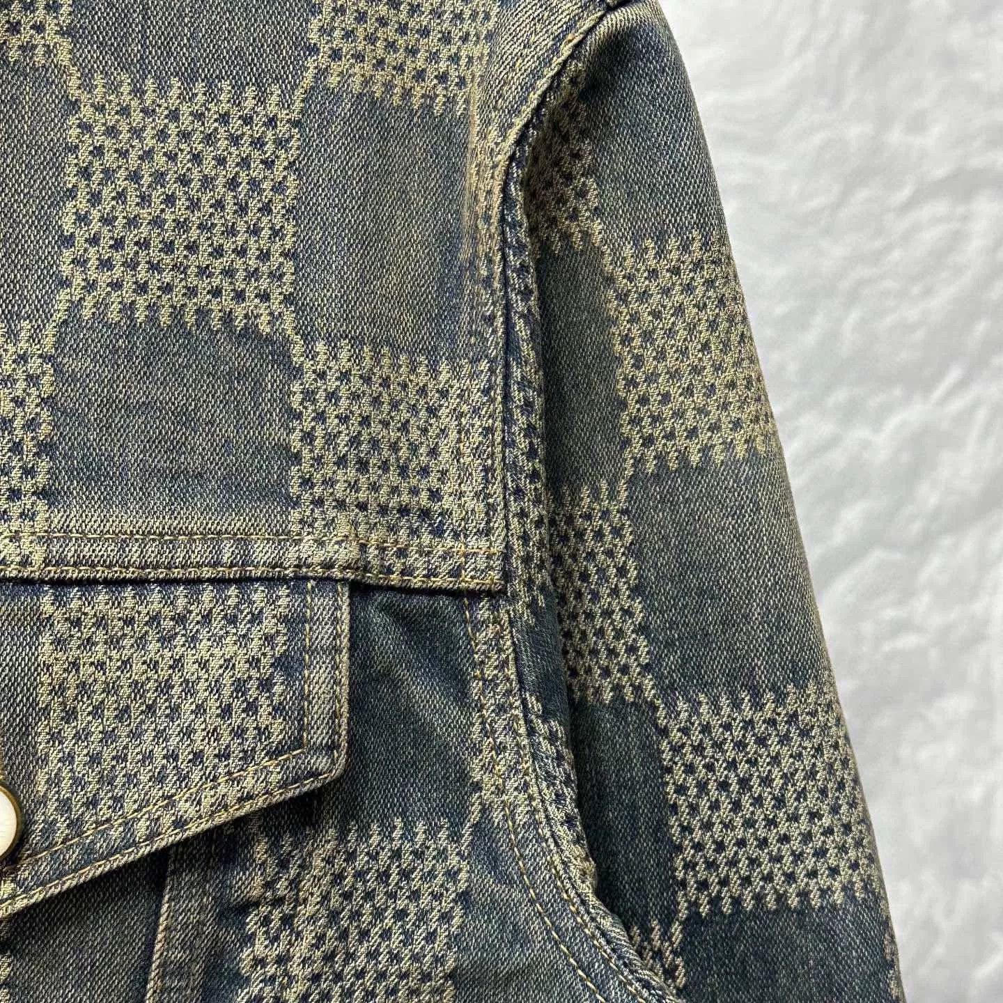 Louis Vuitton Louis Vuitton SS24 Checkered Denim Jacket Size US L / EU 52-54 / 3 - 4 Thumbnail