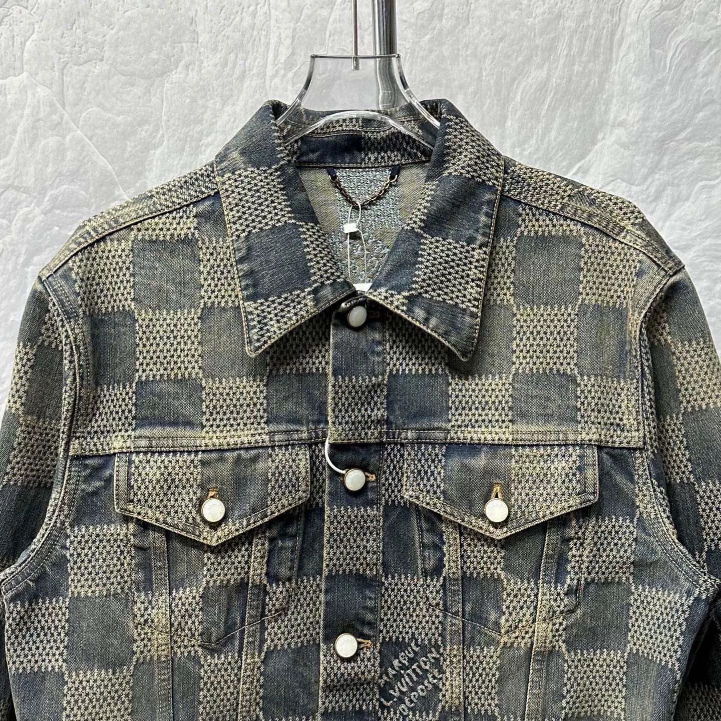 Louis Vuitton Louis Vuitton SS24 Checkered Denim Jacket Size US L / EU 52-54 / 3 - 3 Thumbnail
