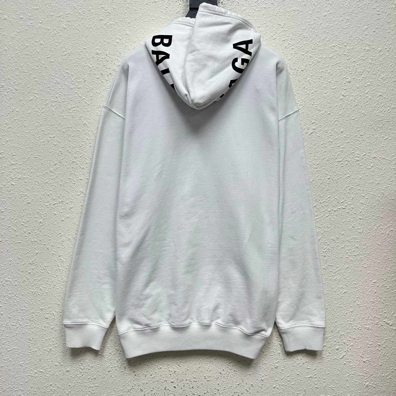 Balenciaga balenciaga white logo hooded sweatshirt Size US M / EU 48-50 / 2 - 2 Thumbnail