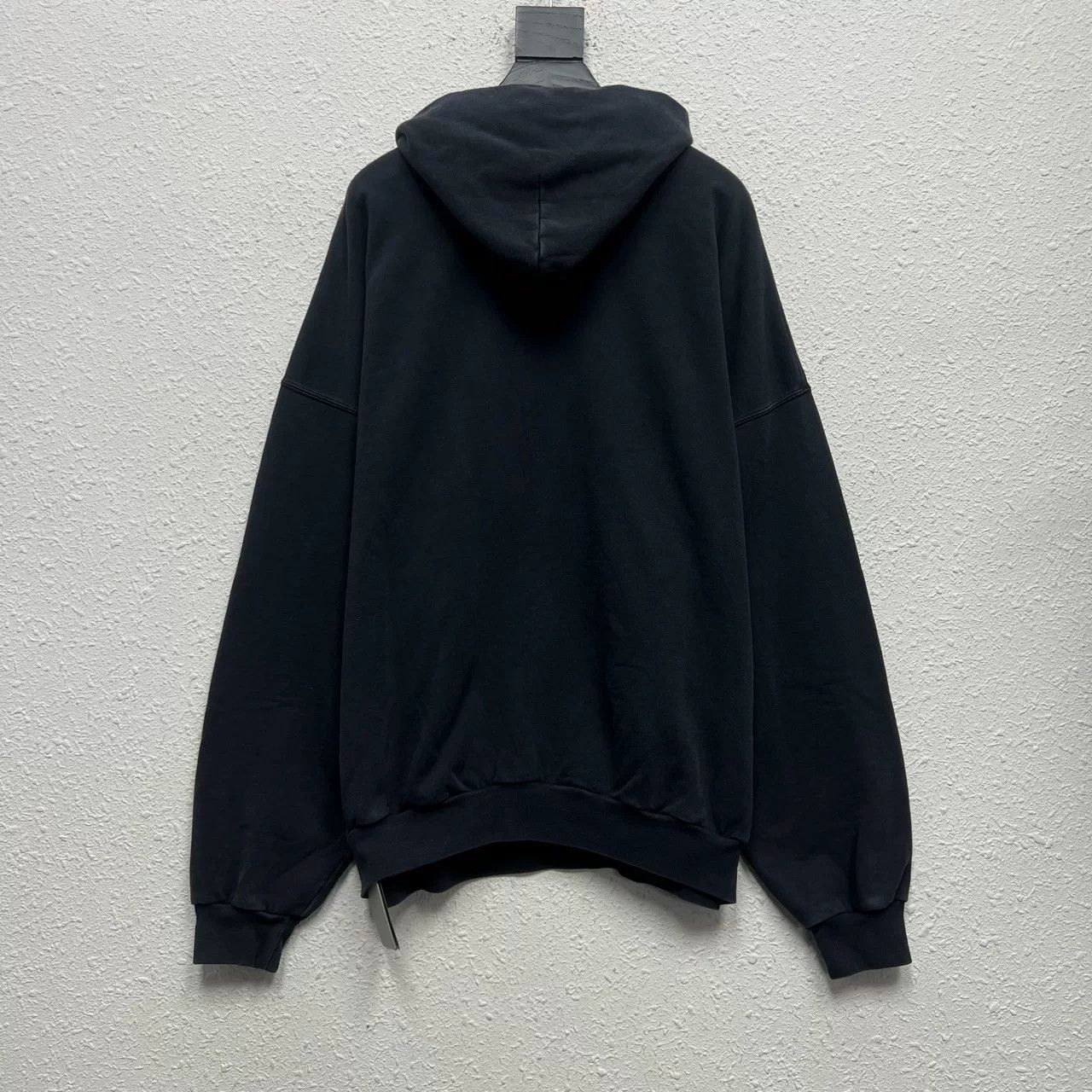 Balenciaga balenciaga black gray embroidered hoodie Size US M / EU 48-50 / 2 - 2 Thumbnail