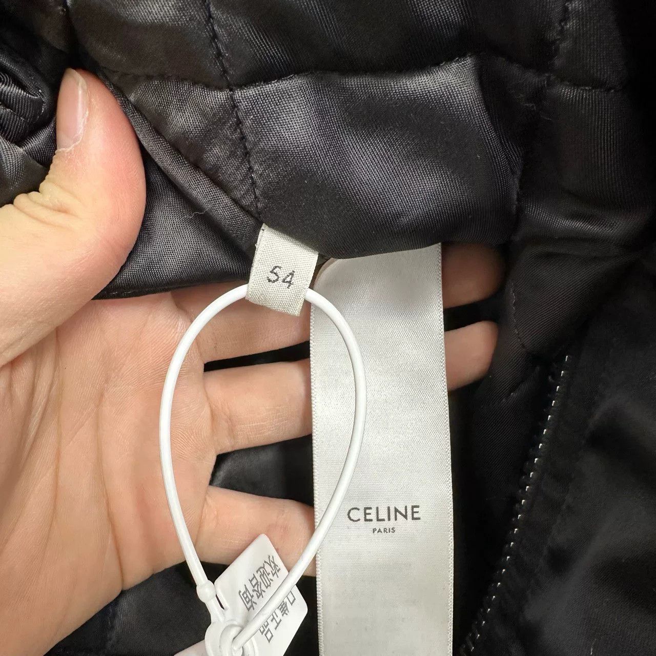 Celine celine black silk hooded jacket with letters Size US XXL / EU 58 / 5 - 4 Thumbnail