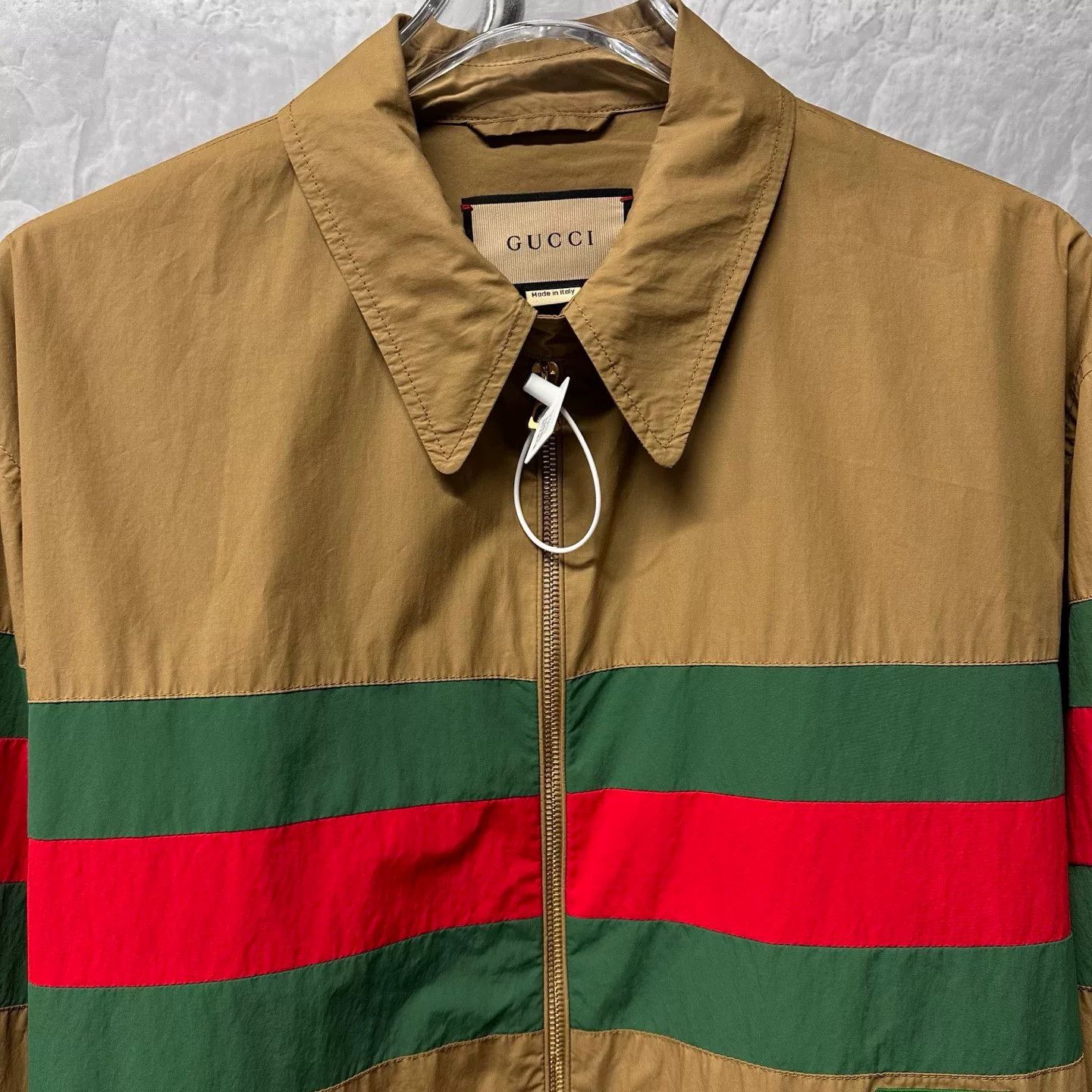 Gucci gucci red green striped embroidered jacket Size US M / EU 48-50 / 2 - 2 Thumbnail