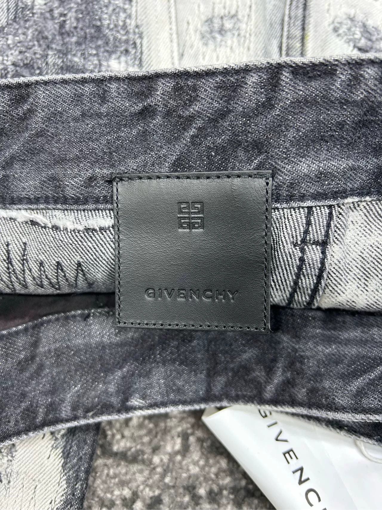 Givenchy Givenchy Boro Black and White Distressed Jeans Size US 34 / EU 50 - 7 Thumbnail