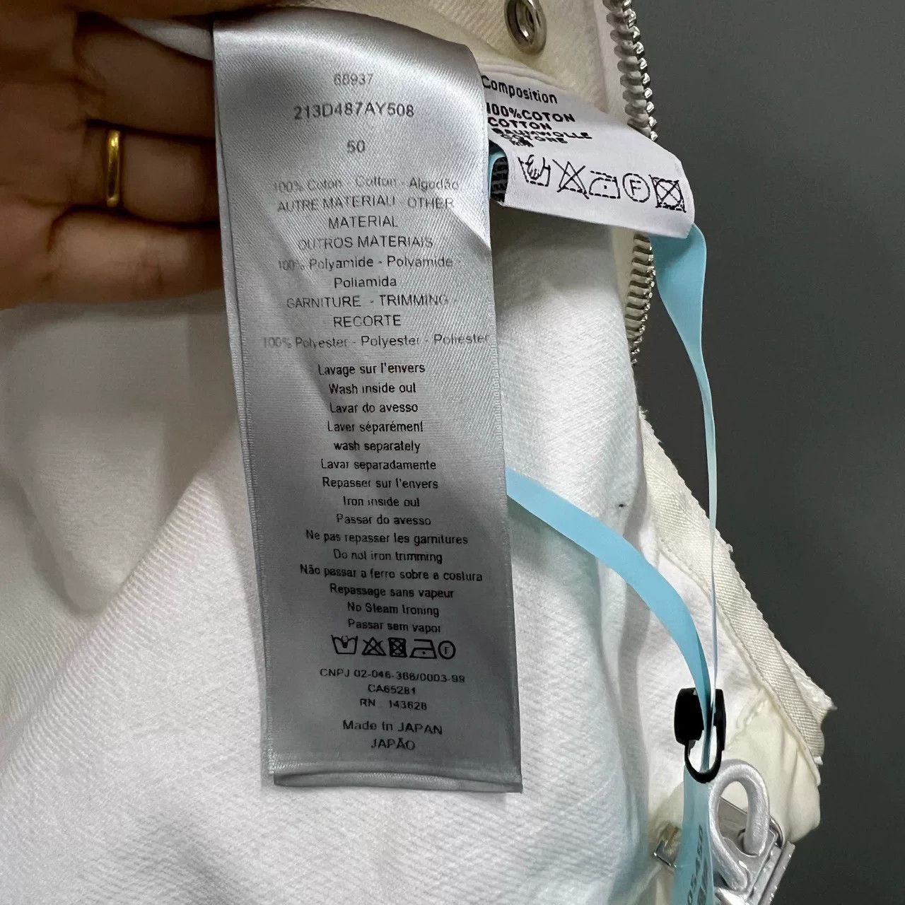 Dior dior x sacai embroidered denim jacket Size US L / EU 52-54 / 3 - 6 Thumbnail