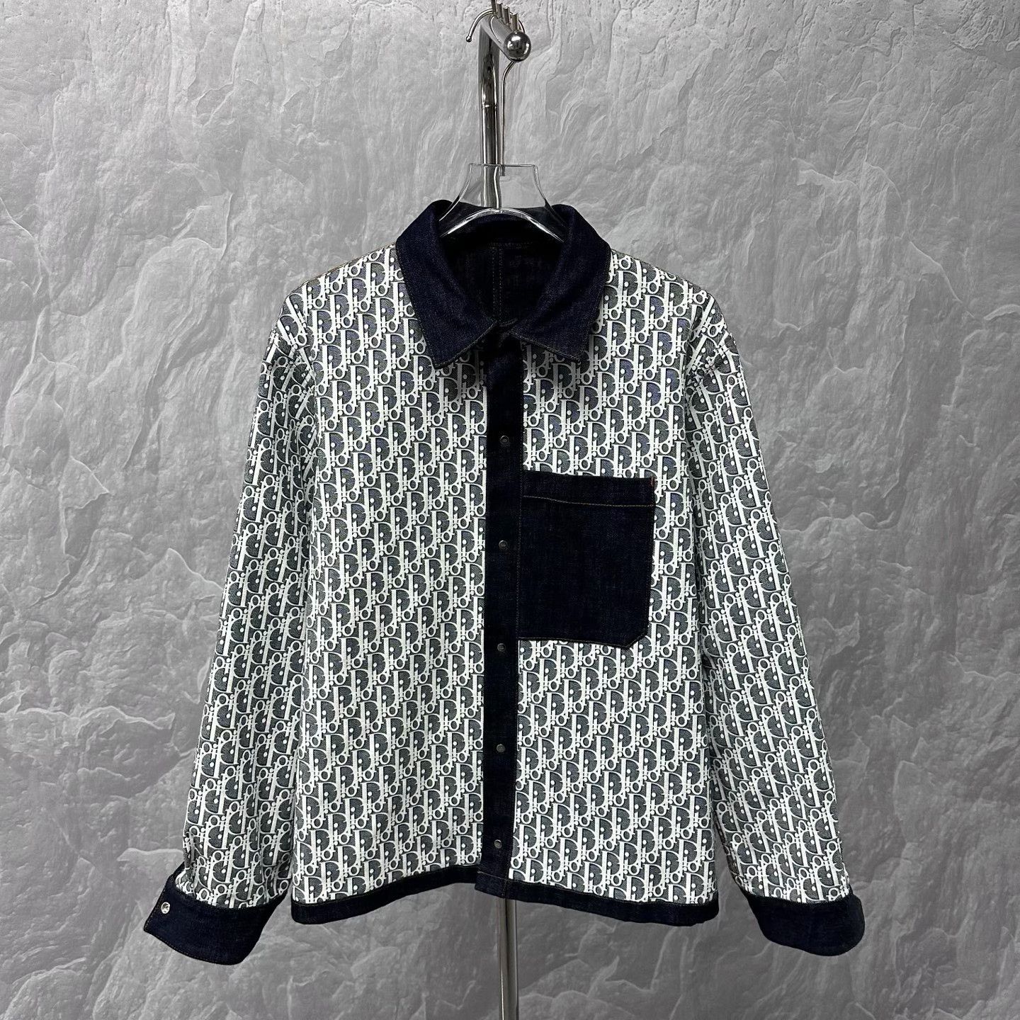 Dior Dior Denim Pocket Jacket in Dark Blue Size US L / EU 52-54 / 3 - 3 Thumbnail