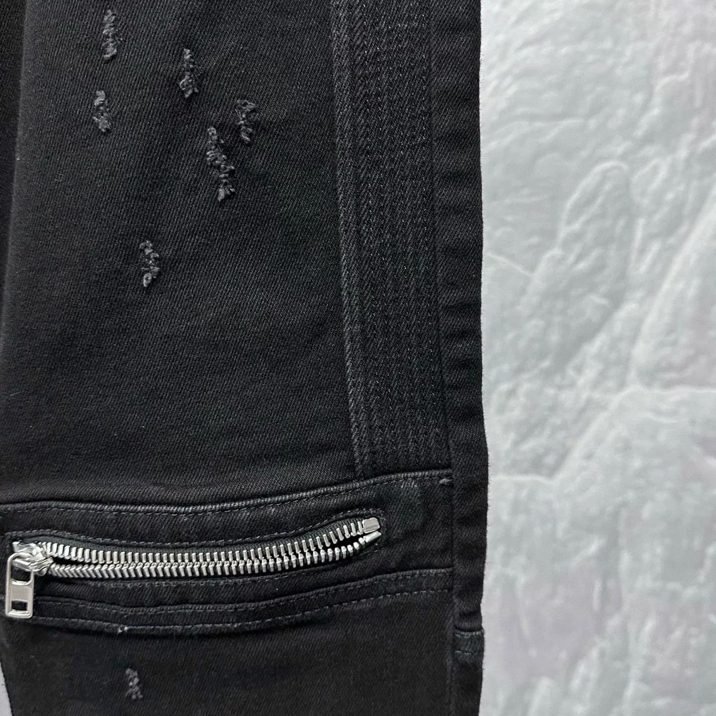 Givenchy Givenchy Distressed Zip Detail Denim Pants Size US 33 - 4 Thumbnail