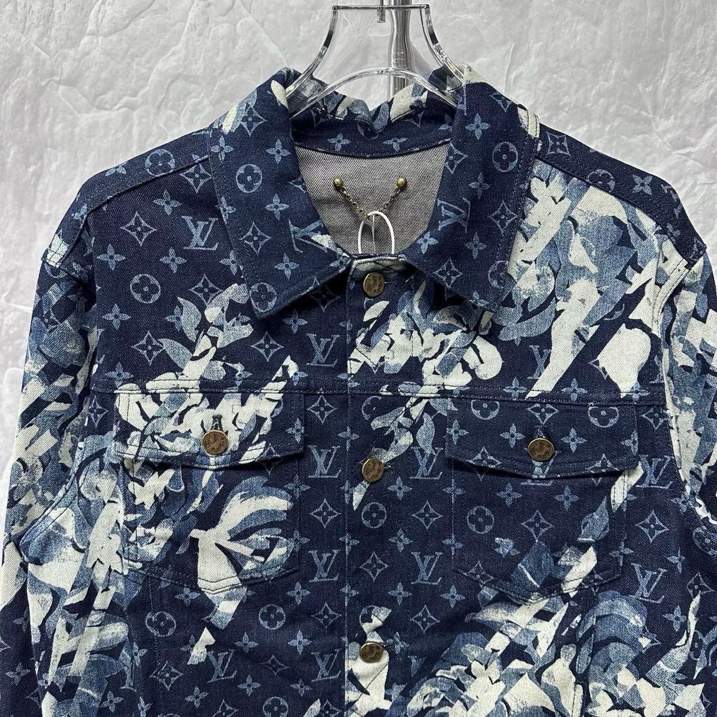 Louis Vuitton louis vuitton floral denim jacket SS24 Size XL / US 12-14 / IT 48-50 - 2 Thumbnail