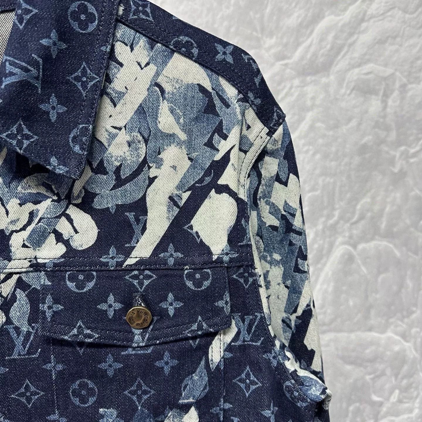 Louis Vuitton louis vuitton floral denim jacket SS24 Size XL / US 12-14 / IT 48-50 - 3 Thumbnail