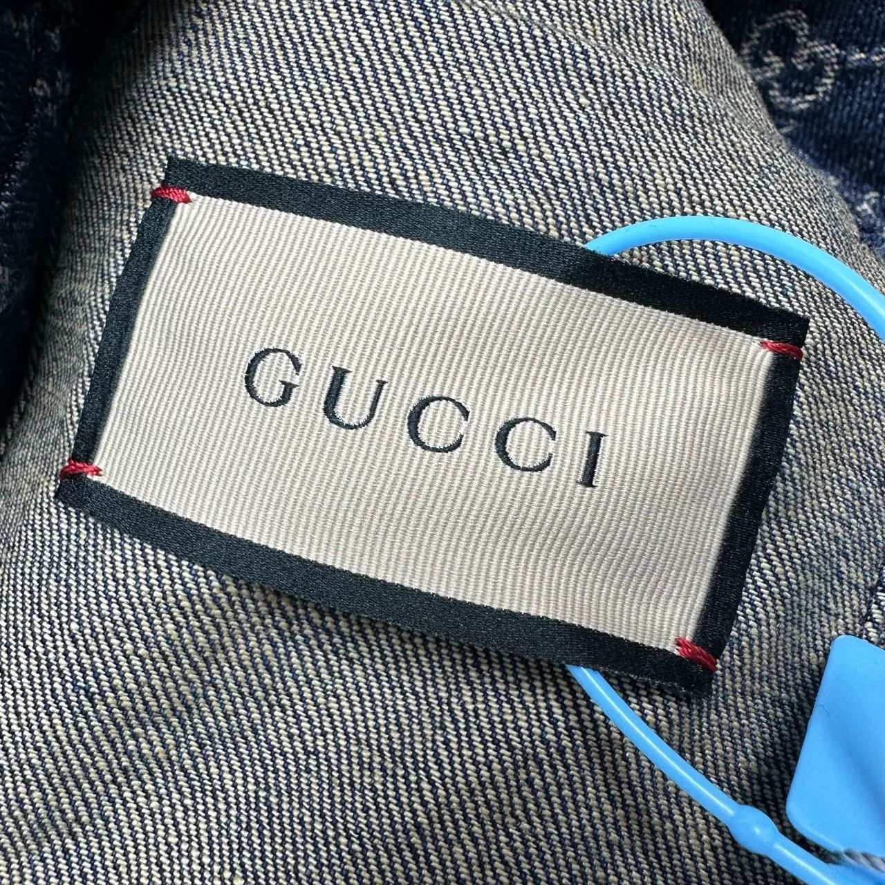 Gucci gucci denim jacket with iconic logo print Size US M / EU 48-50 / 2 - 4 Thumbnail