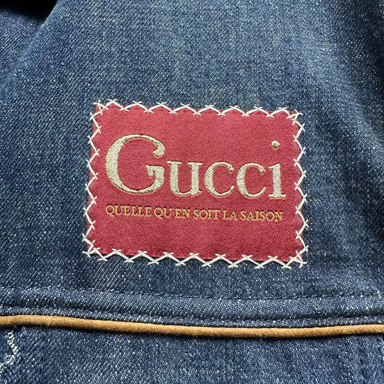 Gucci gucci denim jacket with iconic logo print Size US M / EU 48-50 / 2 - 3 Thumbnail