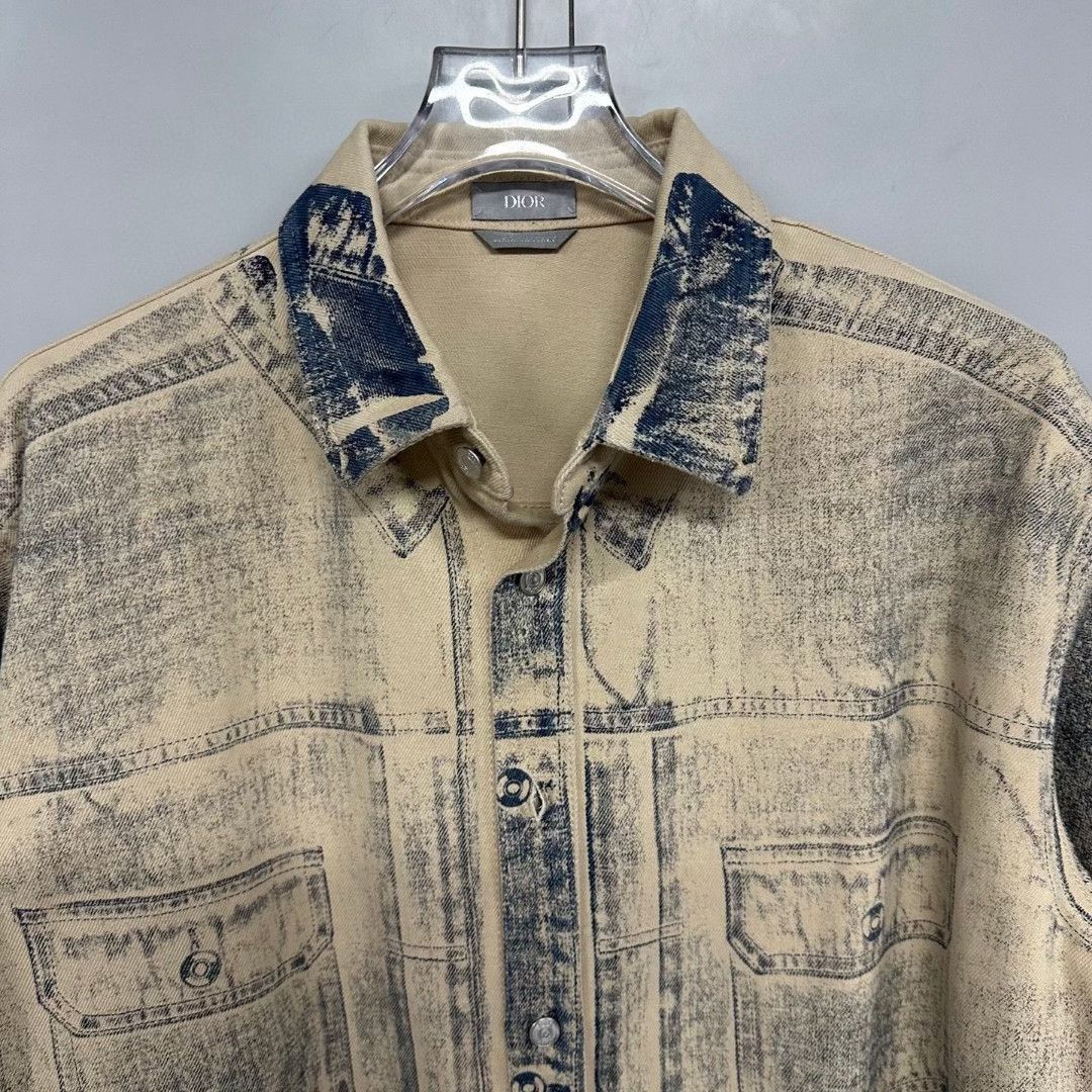 Dior vintage gradient denim jacket by Dior Size US L / EU 52-54 / 3 - 2 Thumbnail