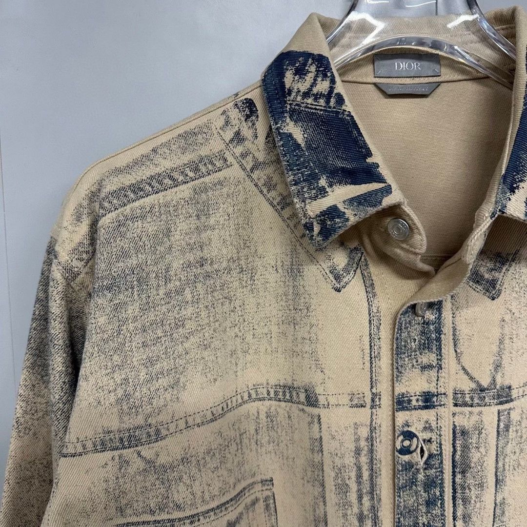 Dior vintage gradient denim jacket by Dior Size US L / EU 52-54 / 3 - 3 Thumbnail
