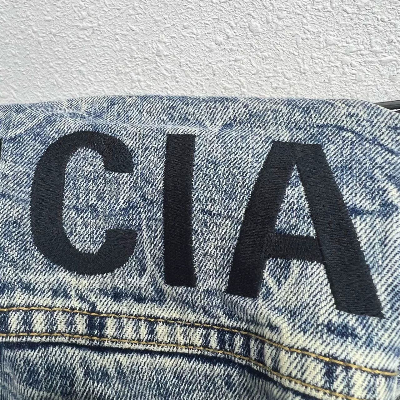 Balenciaga balenciaga marble print denim jacket size 34 Size US XS / EU 42 / 0 - 8 Thumbnail