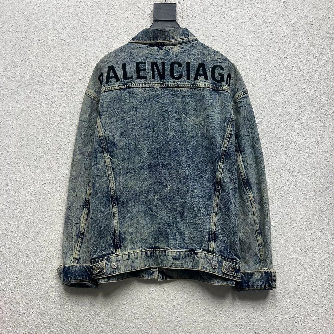 Balenciaga balenciaga marble print denim jacket size 34 Size US XS / EU 42 / 0 - 2 Thumbnail