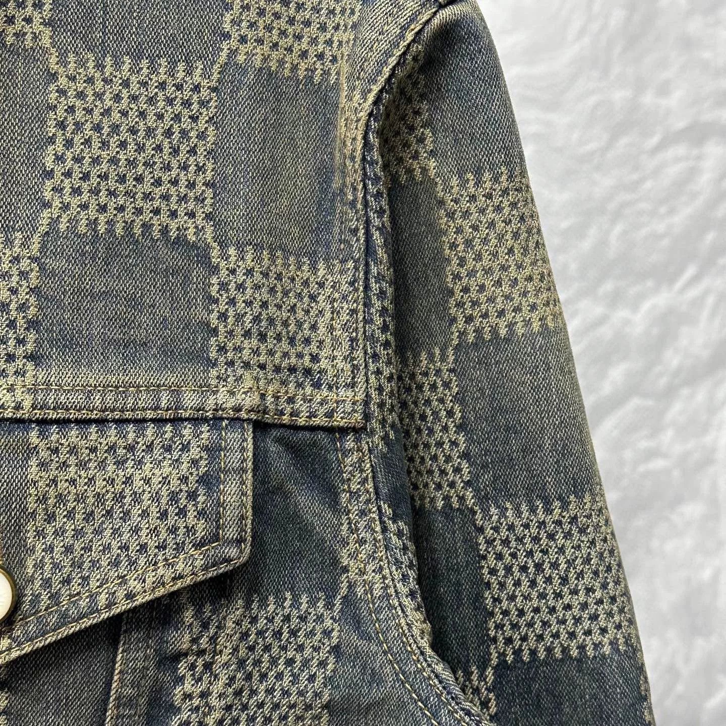Louis Vuitton louis vuitton ss24 checkered denim jacket Size US L / EU 52-54 / 3 - 4 Thumbnail
