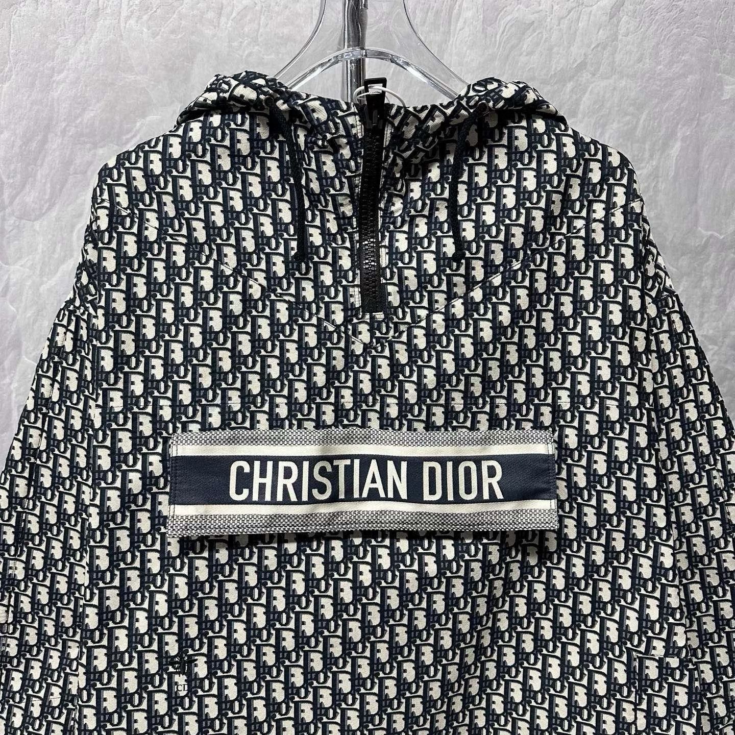 Dior dior printed half-zip oversized hooded sweatshirt Size XS / US 0-2 / IT 36-38 - 2 Thumbnail
