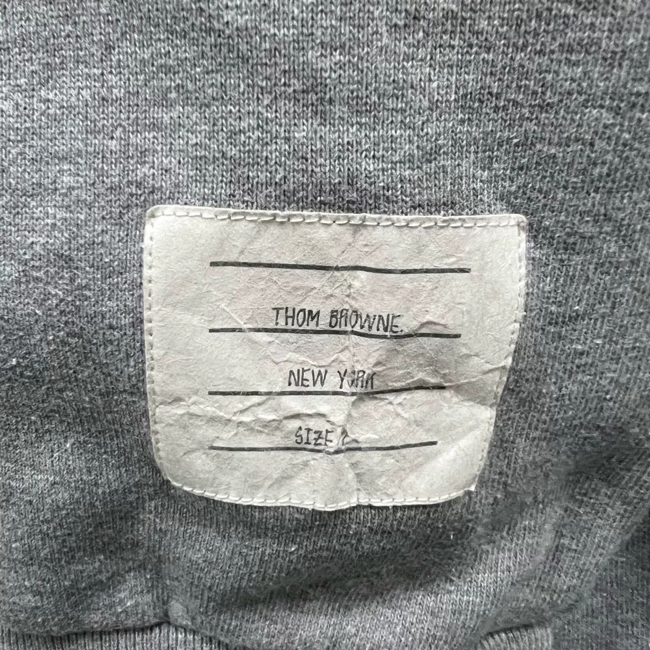 Thom Browne thom browne gray striped sweatshirt size 2 Size US M / EU 48-50 / 2 - 5 Thumbnail