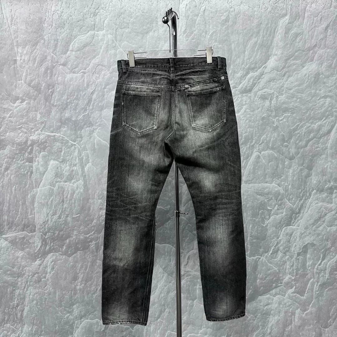 Givenchy Givenchy Distressed Zip Decorative Jeans Size 31 Size US 31 - 2 Thumbnail