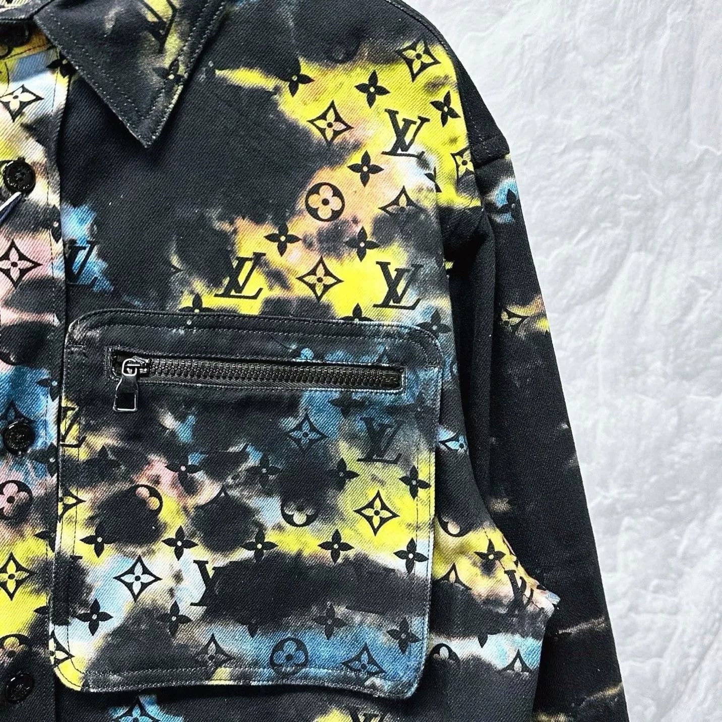 Louis Vuitton louis vuitton colorful tie-dye denim jacket Size US XL / EU 56 / 4 - 3 Thumbnail