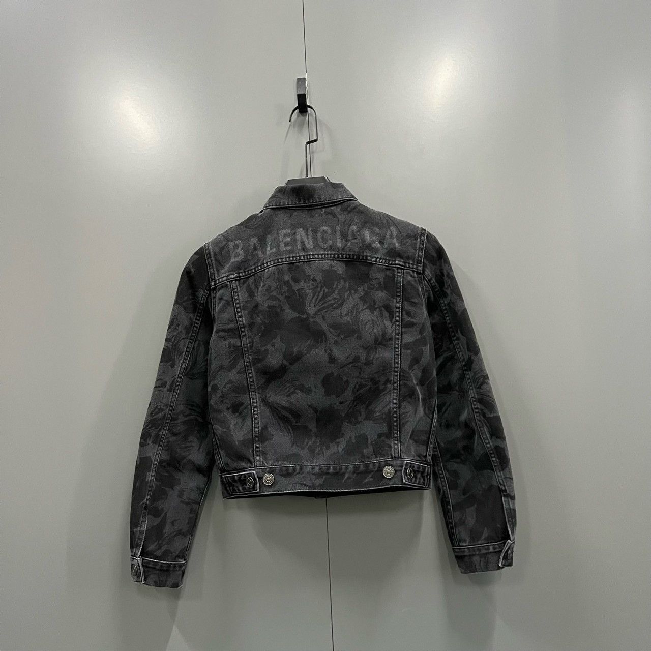 Balenciaga gray printed denim jacket by balenciaga Size US S / EU 44-46 / 1 - 2 Thumbnail