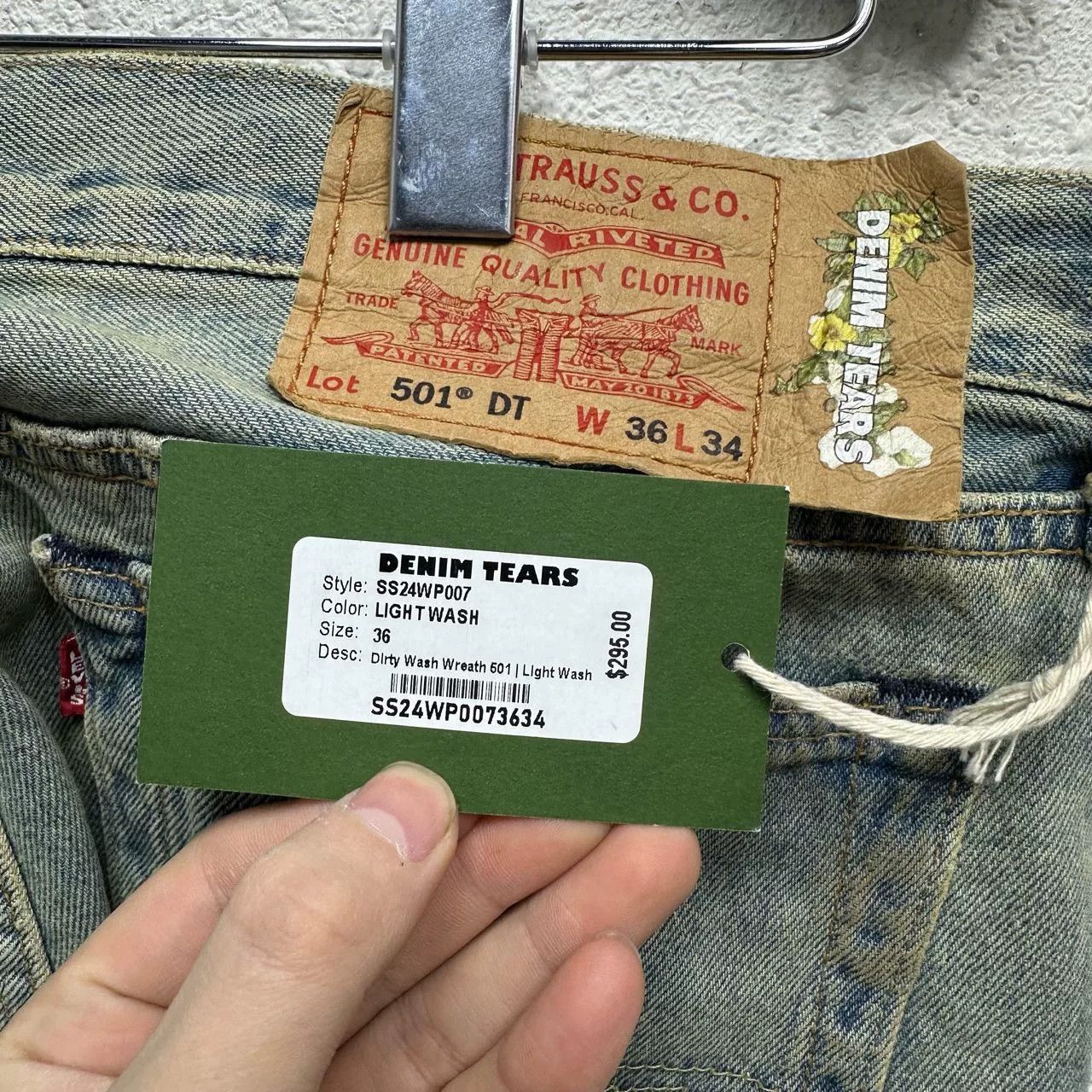 Levi's denim tears x levi's vintage denim pants Size US 36 / EU 52 - 5 Thumbnail