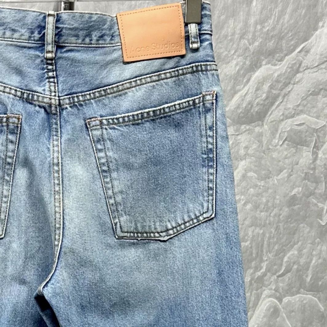 Acne Studios acne studios loose-fit distressed denim pants Size US 32 / EU 48 - 3 Thumbnail