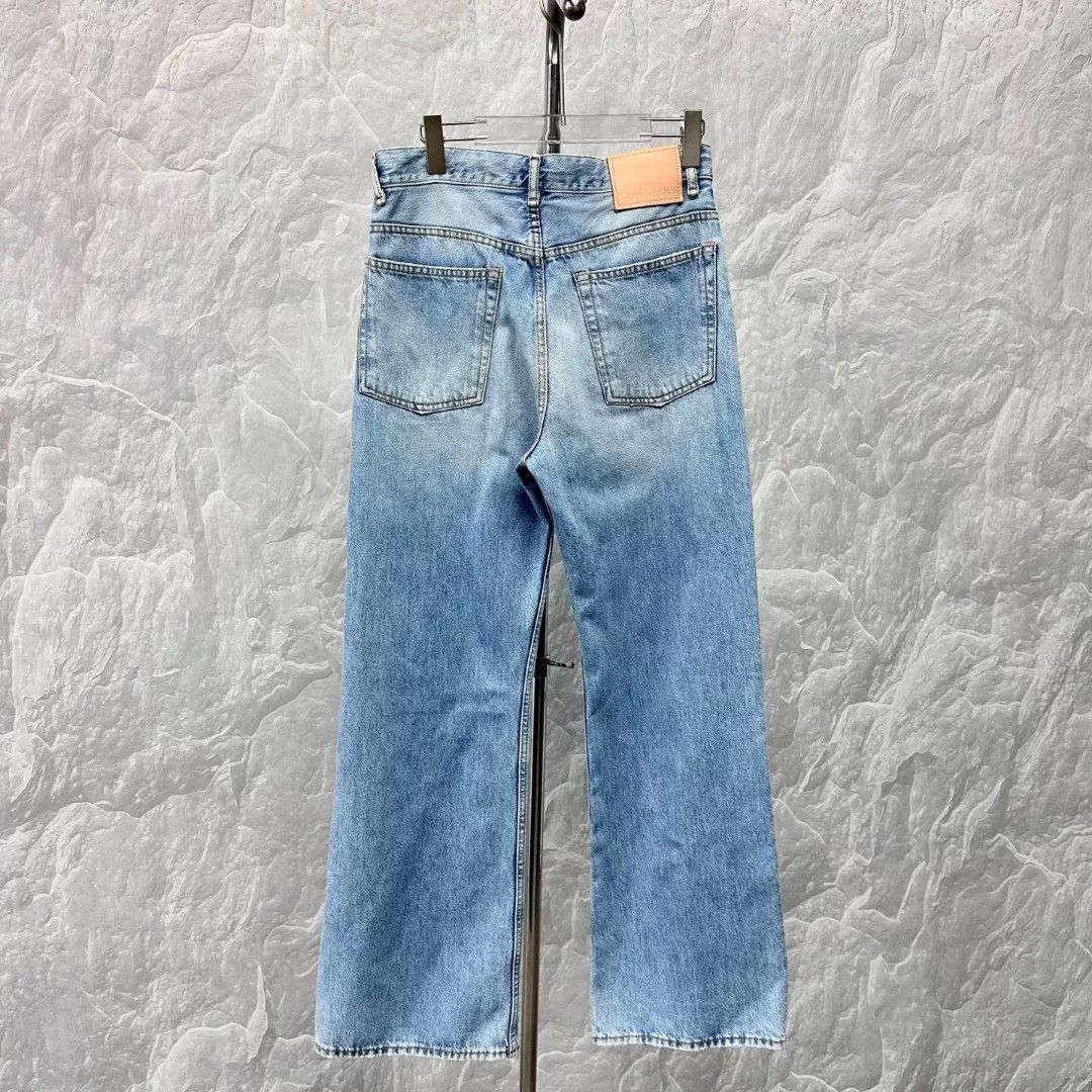 Acne Studios acne studios loose-fit distressed denim pants Size US 32 / EU 48 - 2 Thumbnail