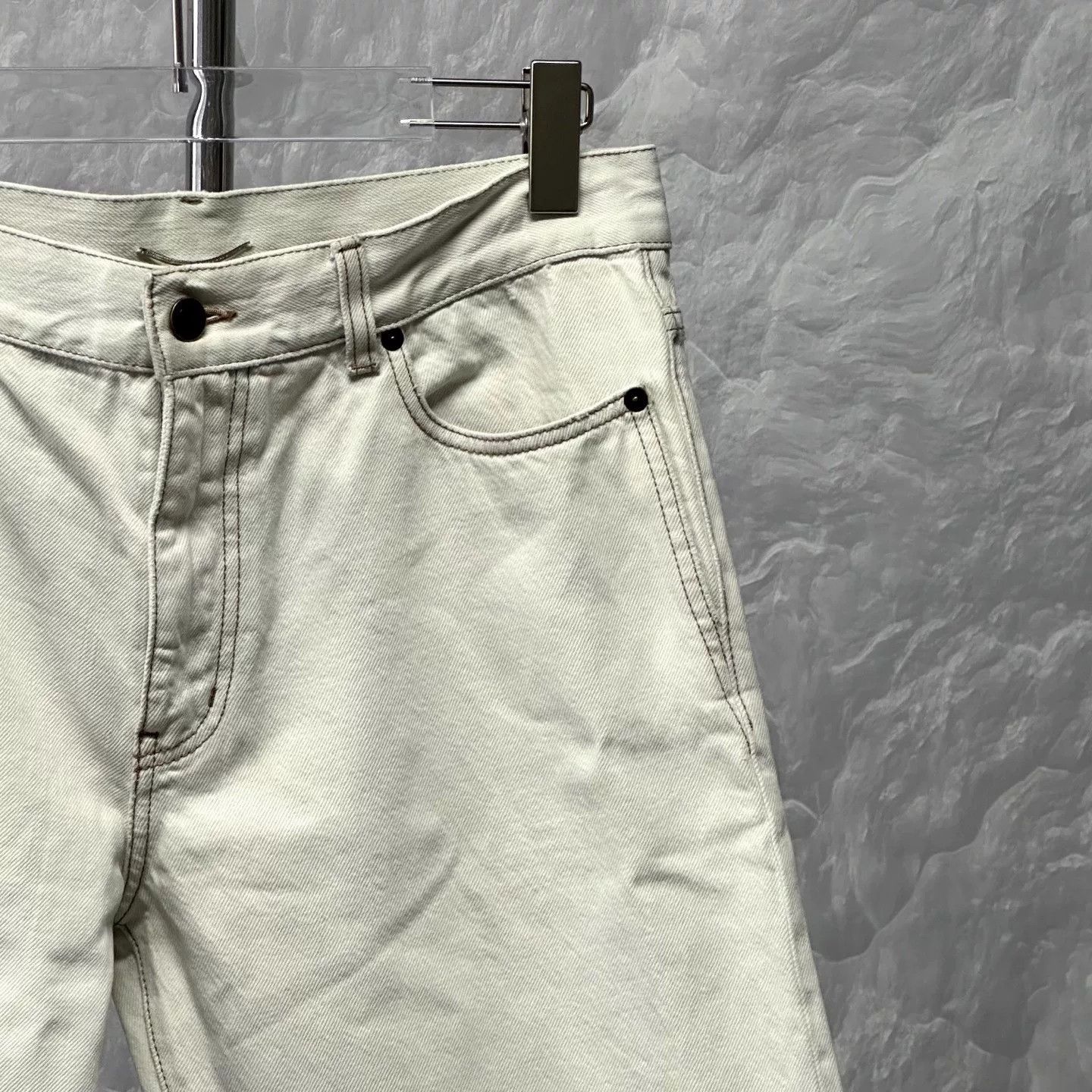 Saint Laurent Paris saint laurent white washed denim pants 32 Size US 32 / EU 48 - 4 Thumbnail