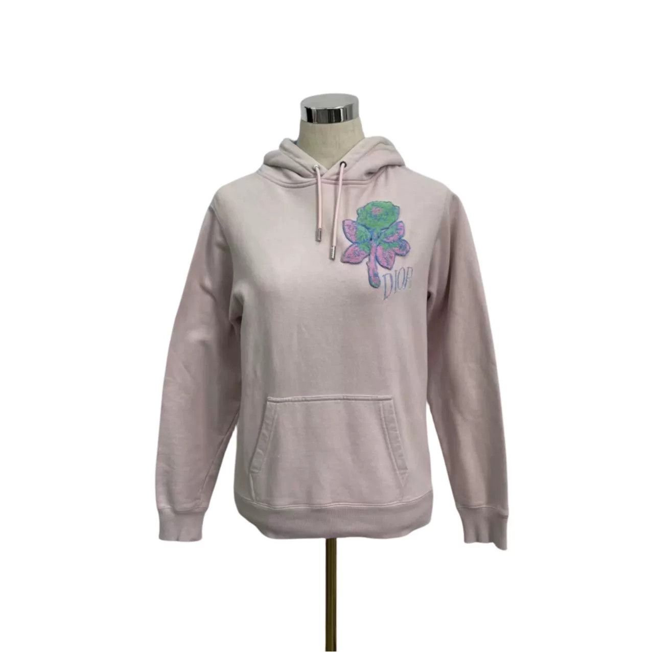 Dior dior floral hoodie in soft gray shade Size XXS / US 00 / IT 34 - 7 Thumbnail