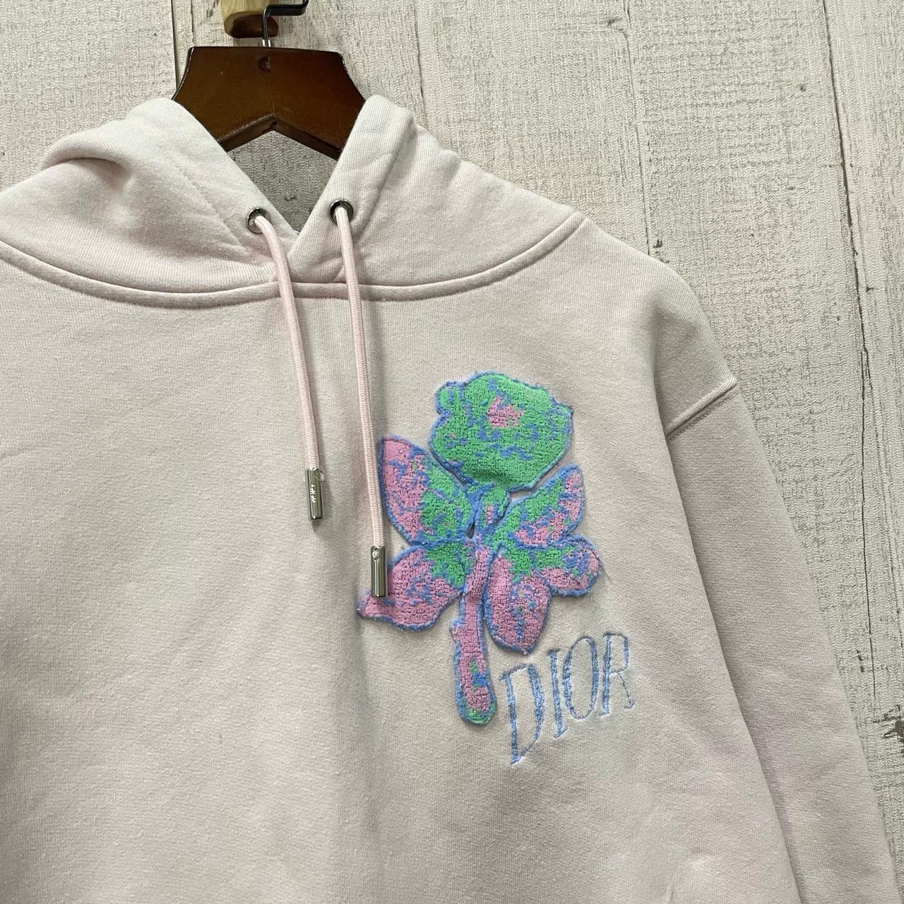 Dior dior floral hoodie in soft gray shade Size XXS / US 00 / IT 34 - 3 Thumbnail