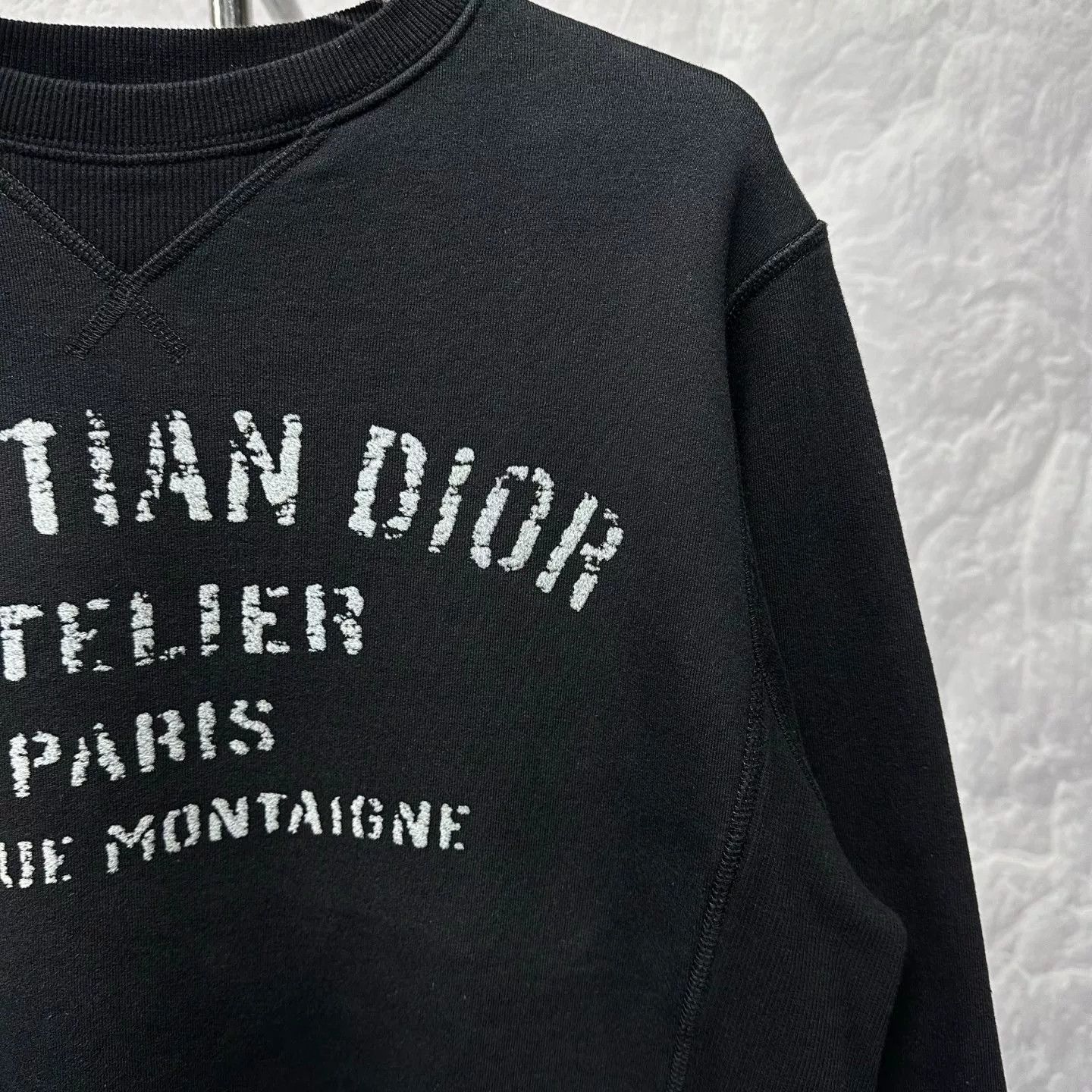 Dior dior lettered fleece print sweatshirt size m Size M / US 6-8 / IT 42-44 - 4 Thumbnail