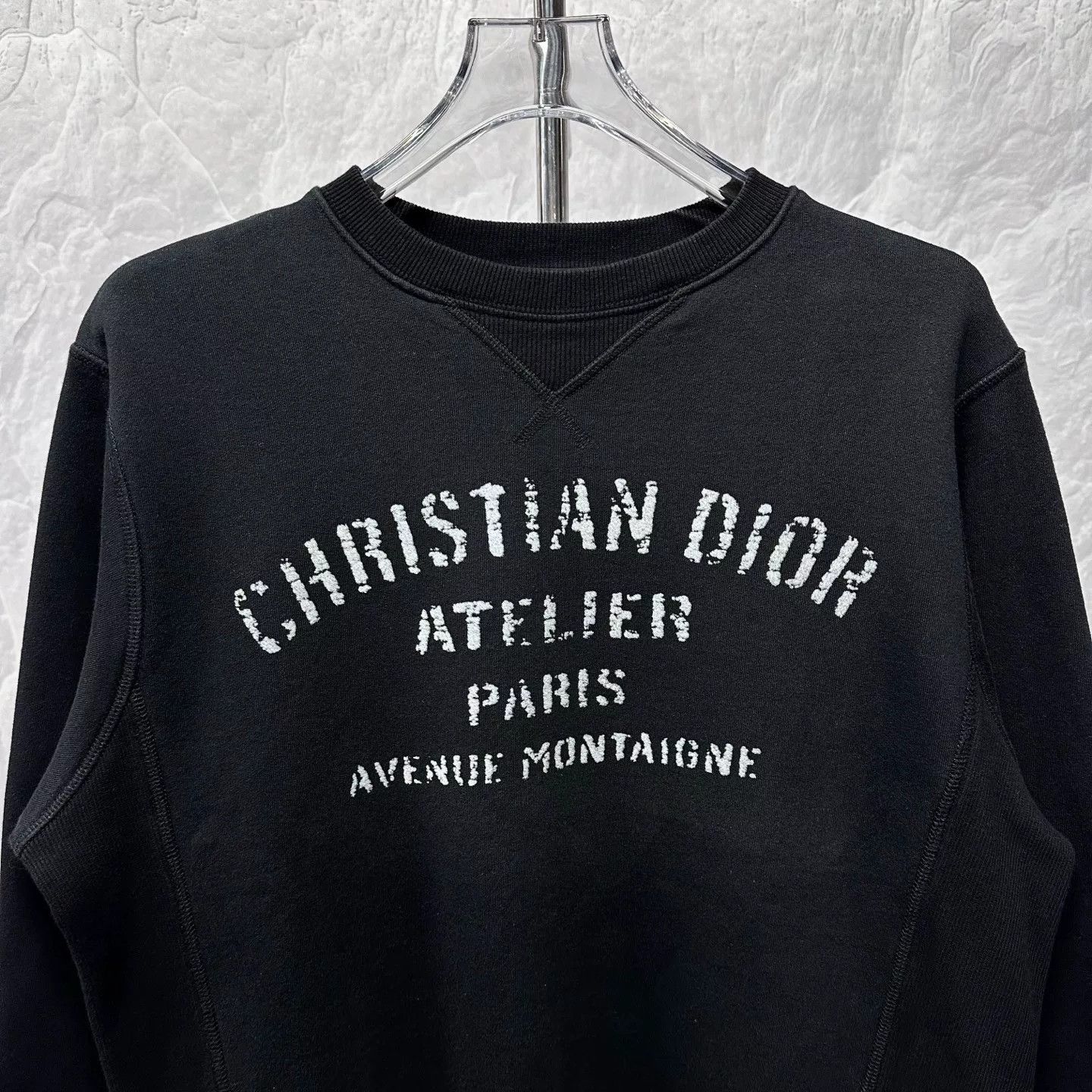 Dior dior lettered fleece print sweatshirt size m Size M / US 6-8 / IT 42-44 - 3 Thumbnail