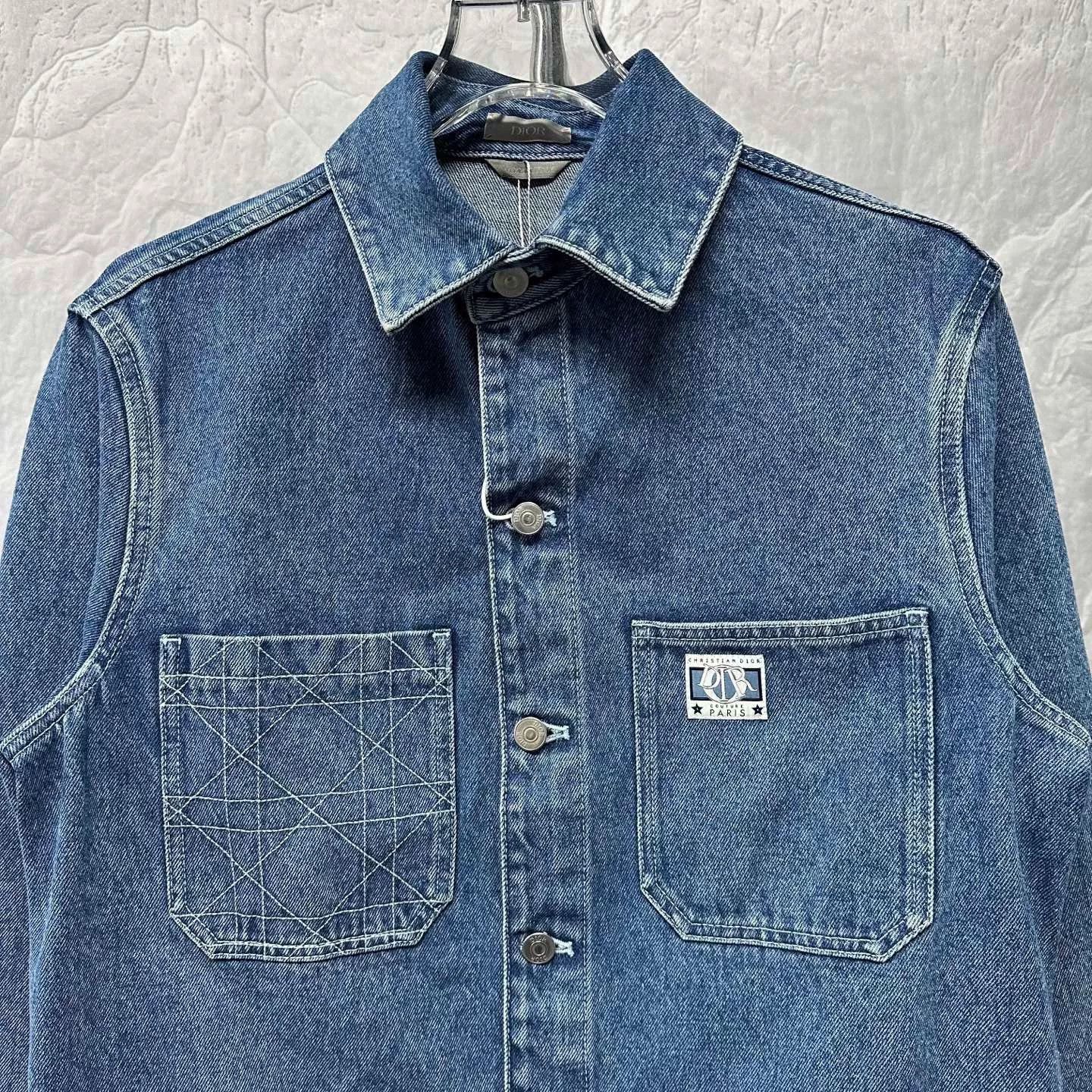 Dior dior fw24 logo pocket denim jacket Size US L / EU 52-54 / 3 - 3 Thumbnail