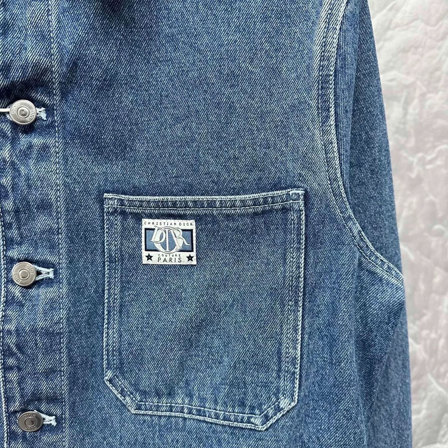 Dior dior fw24 logo pocket denim jacket Size US L / EU 52-54 / 3 - 4 Thumbnail