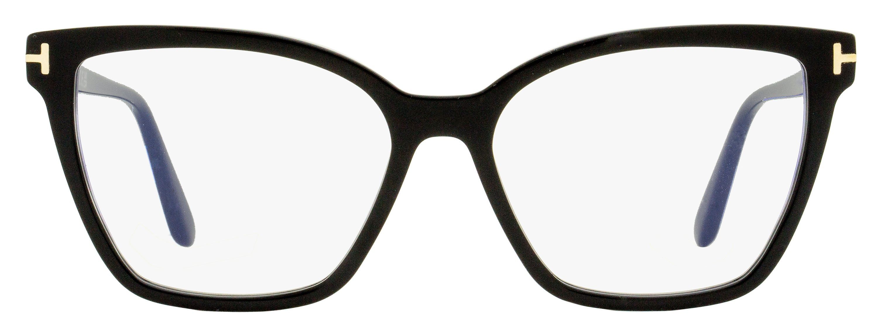 Blue Block Eyeglasses TF5812B 001 Black 53mm FT5812