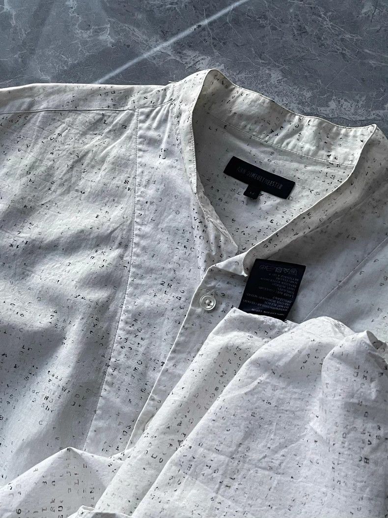 Ann Demeulemeester Ann Demeulemeester Matrix Code Shirt Size US M / EU 48-50 / 2 - 8 Thumbnail