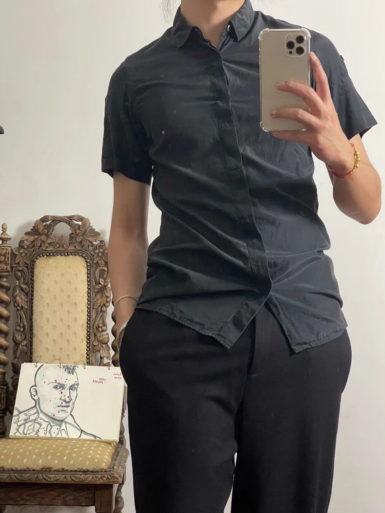 Ann Demeulemeester Ann Demeulemeester Silk Shirt Size US XXS / EU 40 - 9 Thumbnail