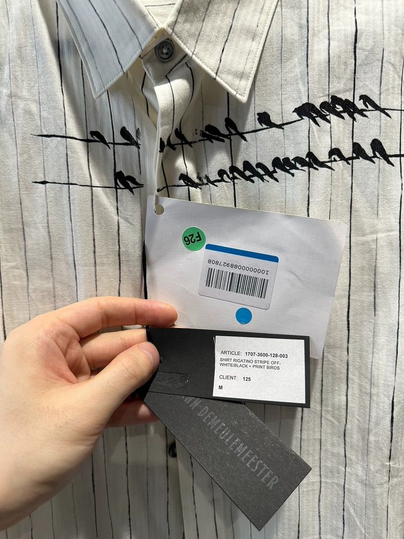 Ann Demeulemeester Ann Demeulemeester Striped Short-Sleeve Shirt Size US M / EU 48-50 / 2 - 3 Thumbnail