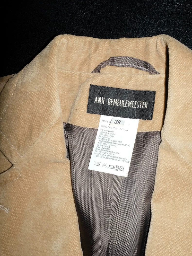 Ann Demeulemeester Ann Demeulemeester Corduroy Blazer Size US XS / EU 42 / 0 - 7 Thumbnail