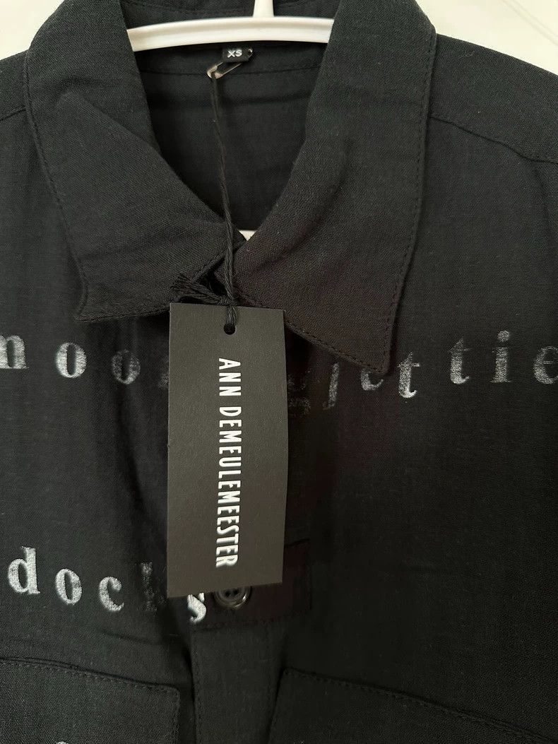 Ann Demeulemeester Ann Demeulemeester Black Letter Print Shirt Size US XS / EU 42 / 0 - 5 Thumbnail