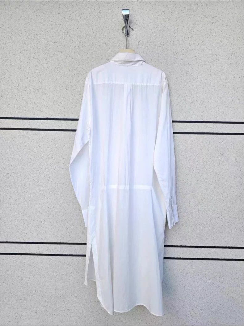 Ann Demeulemeester Ann Demeulemeester Oversized White Shirt Coat Size US L / EU 52-54 / 3 - 2 Thumbnail
