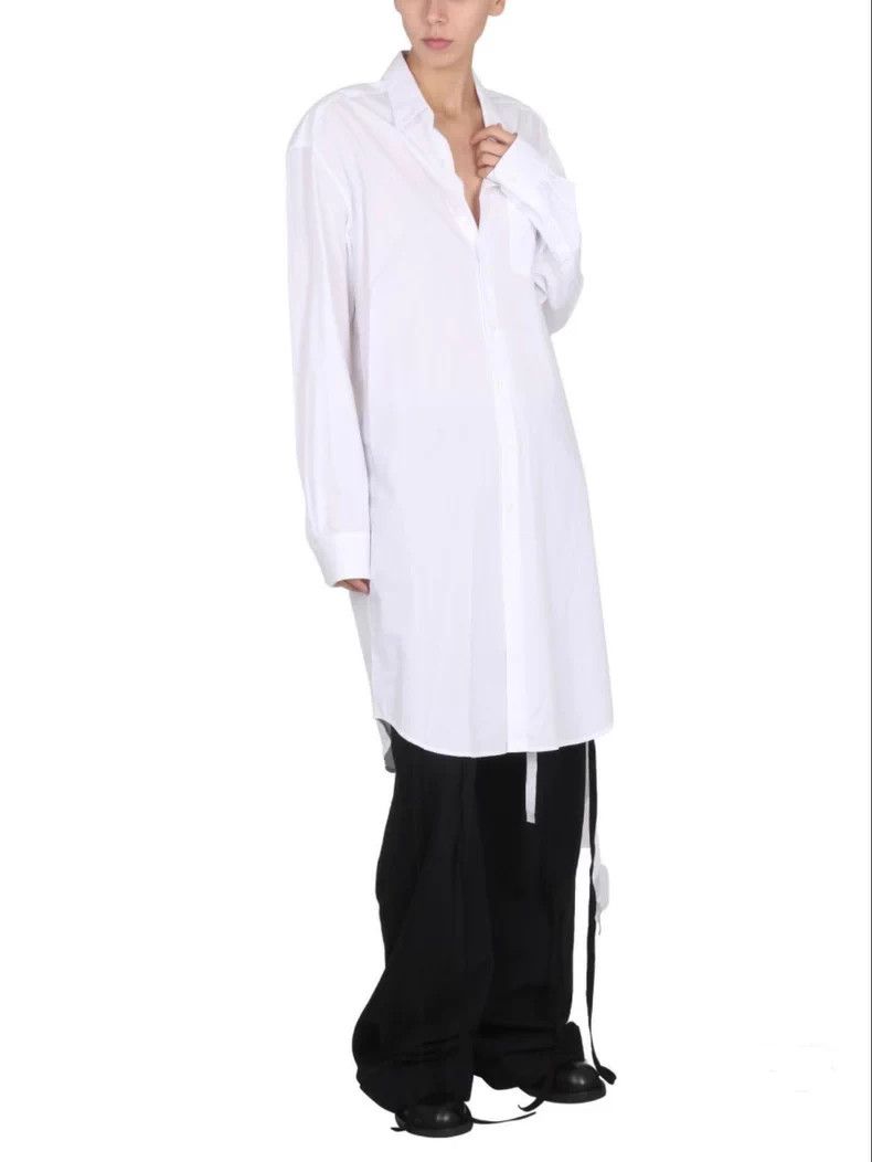 Ann Demeulemeester Ann Demeulemeester Oversized White Shirt Coat Size US L / EU 52-54 / 3 - 3 Thumbnail
