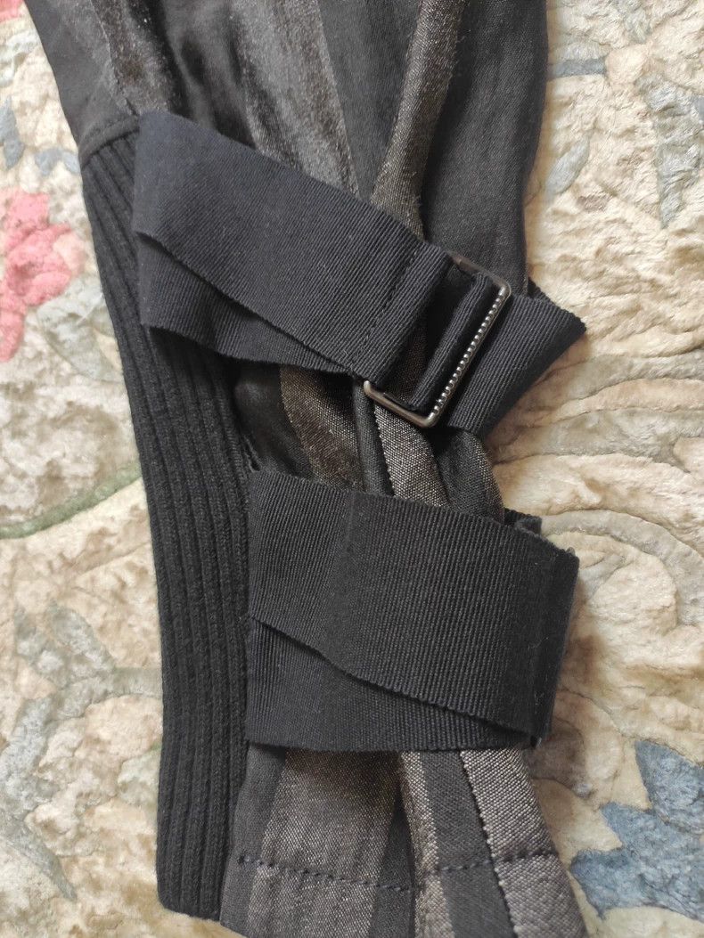 Ann Demeulemeester ANN DEMEULEMEESTER Gray Striped Cropped Pants Size US 34 / EU 50 - 4 Thumbnail