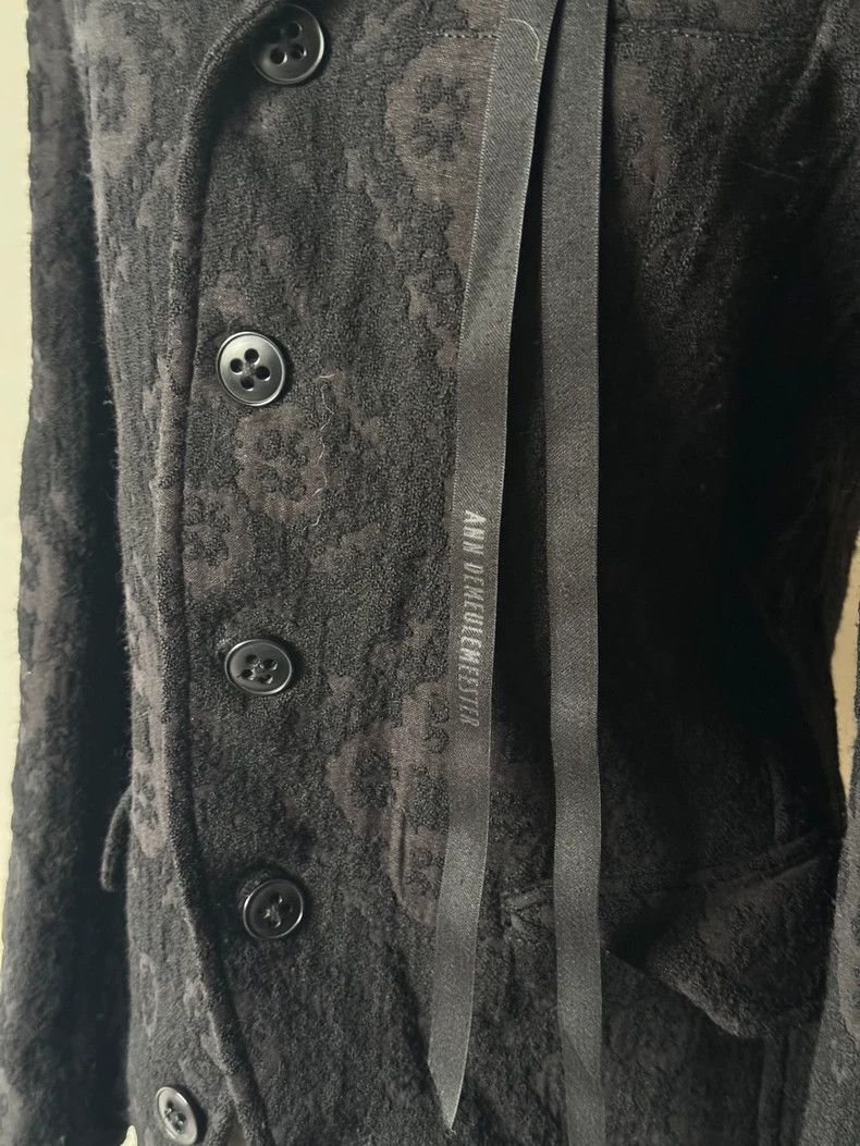 Ann Demeulemeester Ann Demeulemeester 13AW Flocked Ribbon Coat Size US S / EU 44-46 / 1 - 3 Thumbnail